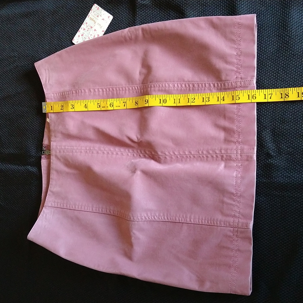 Free people vegan leather mini skirt size 4 - Picture 6 of 13